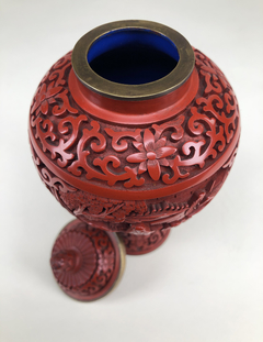 Vaso de Laca China colorada - Mayflower