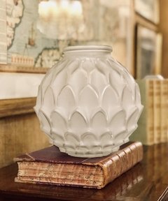 Vaso  Francés en vidrio esmerilado