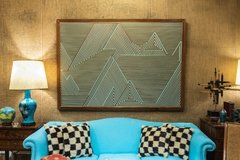 Obra "Paisaje Alpino" en madera de L. Schmidt - comprar online