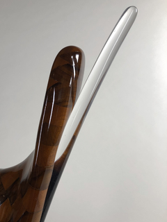 Escultura en madera, acrílico y hierro. - comprar online