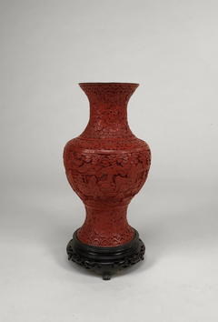 Vaso de Laca China colorada