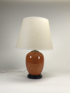 Lámpara porcelana china lacre