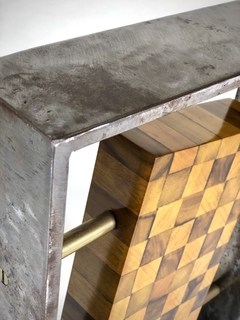 Obra " Damero" en madera y hierro - Mayflower
