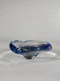 Cenicero en cristal aguamarina - comprar online