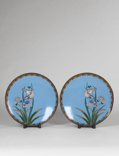 Plato Japonés en esmalte cloisonné. - comprar online