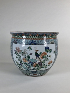 Plantero porcelana China Famille Verte.