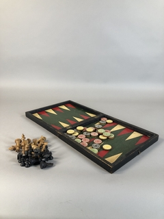 Juego de ajedrez y backgammon Inglés
