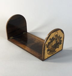 Imagen de Sostiene libros Ingles con penwork en rosewood y marqueterie floral