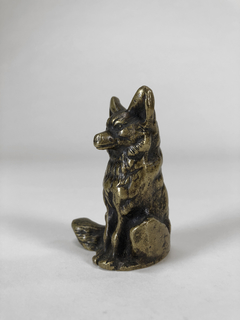 Escultura de zorro en bronce - comprar online