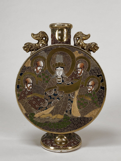 Pieza porcelana japonesa Satsuma
