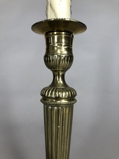 Imagen de Candeleros ingleses bronce Siglo XVIII
