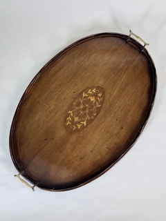 Bandeja Inglesa en caoba con marqueterie - comprar online