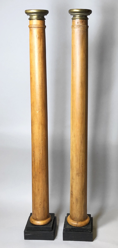 Columnas en pinotea y bronce - comprar online
