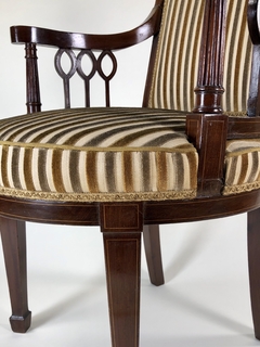 Sillón Inglés en caoba con marqueterie - tienda online