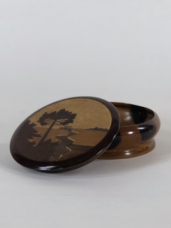 Caja Alemana madera con marqueterie