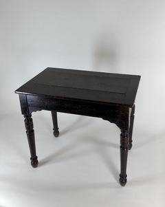 Mesa Inglesa roble con tapa deslizable