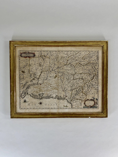 Grabado mapa Francés