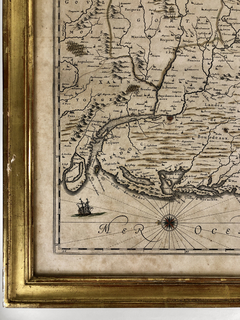 Grabado mapa Francés en internet