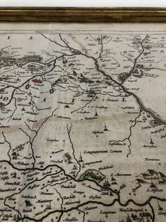 Grabado mapa Teviotia Siglo XIX - Mayflower