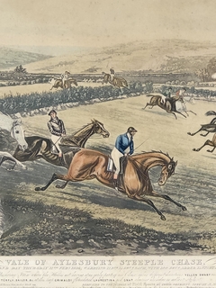 Grabado Inglés " Vale of Aylesbury Steeple Chase " en internet