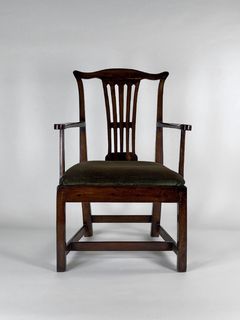 Sillón Inglés Chippendale en caoba - comprar online