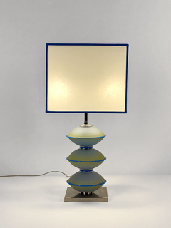 Lámpara diseño vidrio, acrílico y cromo - comprar online