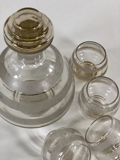 Juego de botellón con 4 vasos en vidrio - Mayflower