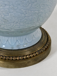 Imagen de Vaso con asas porcelana celadón