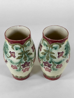 Par de vasos Ingleses en porcelana - tienda online