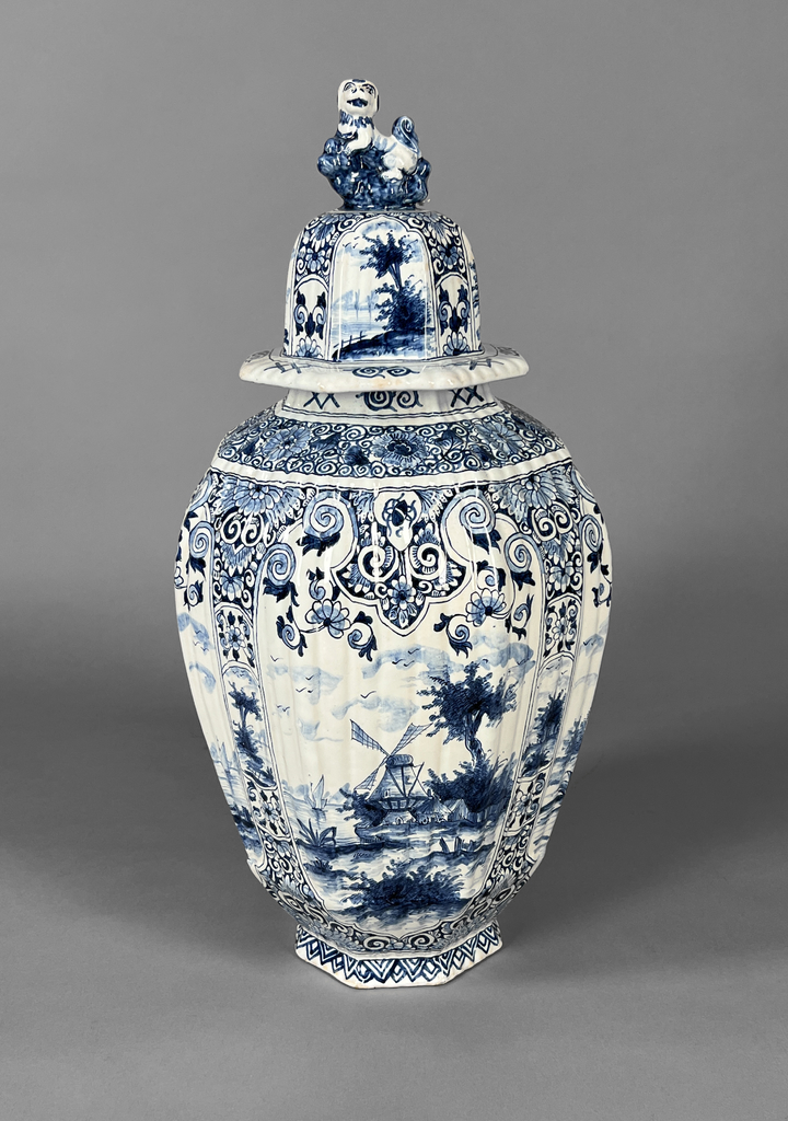 Potiche porcelana Holandesa Delft - Mayflower
