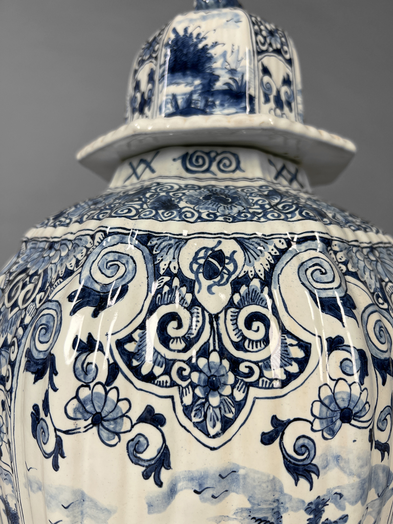 Potiche porcelana Holandesa Delft - Mayflower