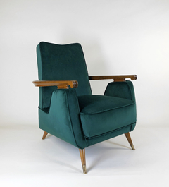 Sillones Deco en nogal y pana - comprar online