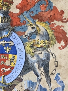 Grabado de escudo armorial Inglés - comprar online