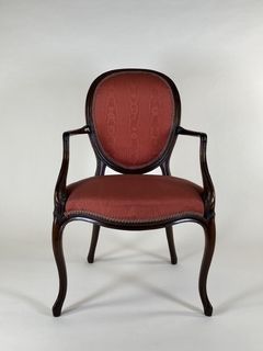 Sillón Inglés en madera de caoba