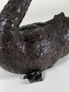 Esculturas chinas de cisnes en bronce - comprar online