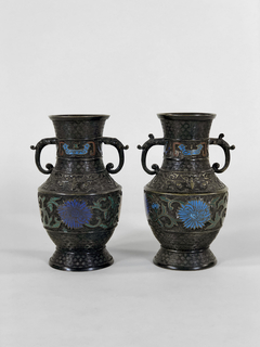 Vasos Chinos Cloisonne