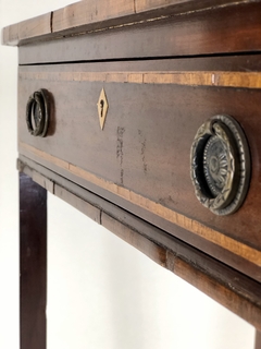 Mesita Inglesa en caoba y satinwood - tienda online