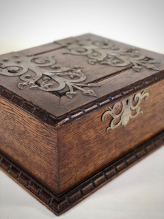 Caja madera y metal - tienda online