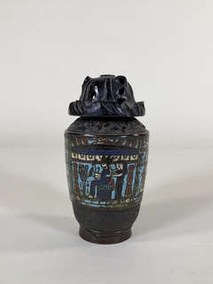 Vaso  Chino Cloisonne con tapa