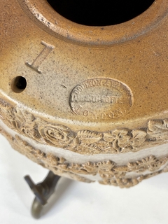Barril Inglés Victoriano en cerámica y bronce - Mayflower