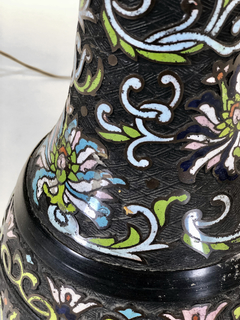 Lámpara Japonesa en bronce cloisonne - Mayflower