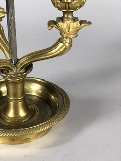 Lámpara bouillotte francesa época Napoleón III en bronce - comprar online
