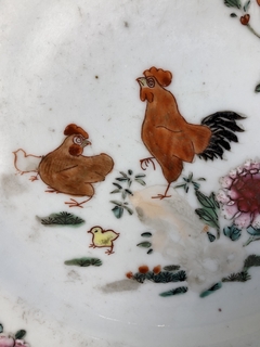Plato porcelana Compañía de Indias Famille Rose - comprar online