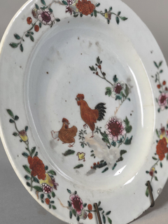 Plato porcelana Compañía de Indias Famille Rose - Mayflower