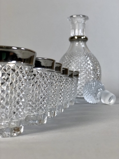 Botellón y vasos en cristal - comprar online