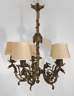 Araña Francesa bronce, Circa 1870