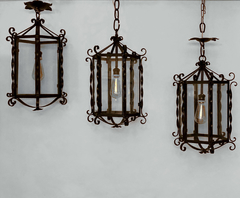 Farol hierro forjado