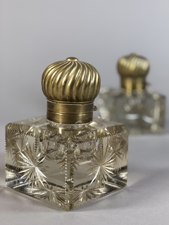 Tinteros Franceses en cristal y bronce en internet