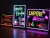 PIZARRA LED CARTEL LUMINOSO CON SECUENCIADOR 30X40 BAR RESTO