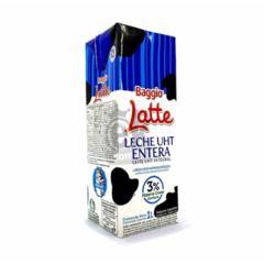 Leche latte Baggio entera larga vida 1 litro